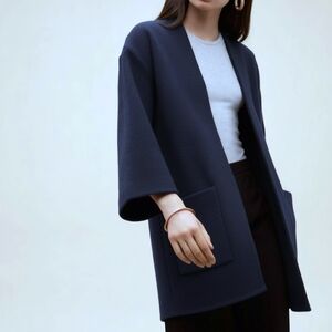 ARITZIA Wilfred Merino Wool Brullon Sweater Deep Blue Size XXS Fit Like S-M